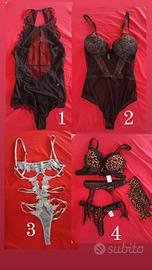 DIECI pezzi lingerie set completi intimo