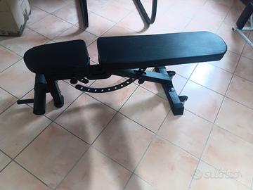 Panca multifunzionale + kit manubri regolabili 