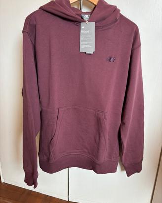 Felpa New Balance Uomo Bordeaux Cappuccio S