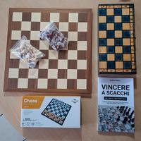 3 scacchiere + libro 