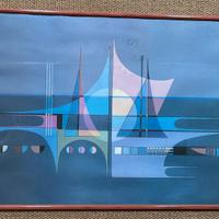 Quadro- Composizione astratta con vele