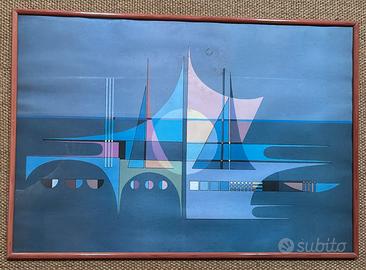 Quadro- Composizione astratta con vele
