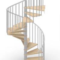 Scala a chiocciola diametro 105 altezza max 311