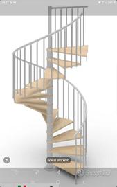 Scala a chiocciola diametro 105 altezza max 311
