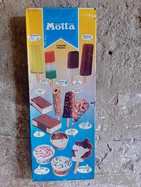 GELATI MOTTA 1978 INSEGNA TARGA TABELLA mottarello