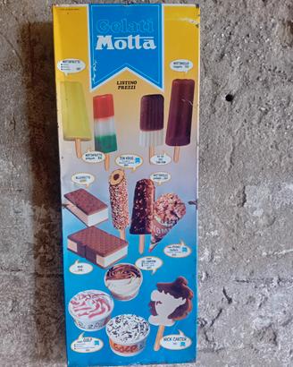 GELATI MOTTA 1978 INSEGNA TARGA TABELLA mottarello