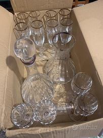 Calici e brocche in cristallo firmati