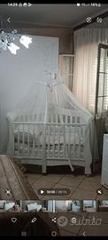 Culla bianca strass
