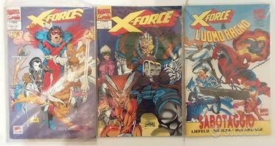 X-FORCE n 0, 1 misprint 2 adesivo correzione 1994