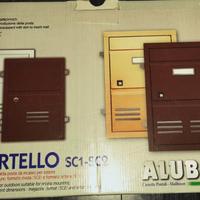 Cassetta delle lettere da incasso in metallo nero