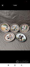 Piatti in ceramica calabrese 4 stagioni 