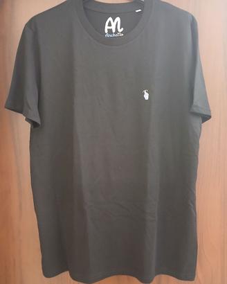 T-shirt Unisex Anche No con Manina Nera taglia L