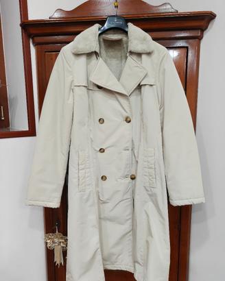 Cappotto donna invernale beige, taglia L
