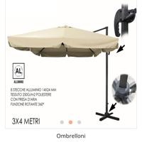 ombrellone da giardino a lampada 