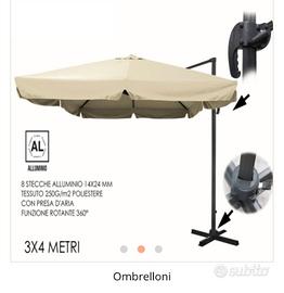 ombrellone da giardino a lampada 