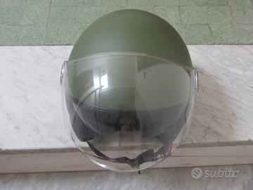 CASCO -JET-JFM -OMOLOGATO-COL-VERDE MIL-OPACO -M-S