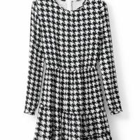 Abito pied de poule bianco e nero – elegante I Do