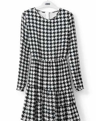 Abito pied de poule bianco e nero – elegante I Do