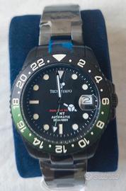 OROLOGIO TECNOTEMPO AUTOMATICO GMT SUB 200MT NUOVO