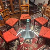 Tavolo cristallo tondo 140 cm / 8 persone