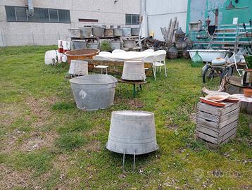 Tini Vasche mastelli Annaffiatoi e secchi zincati