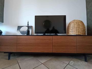 Credenza design 210 cm Unico Milano – nero/noce