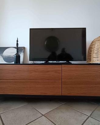 Credenza design 210 cm Unico Milano – nero/noce