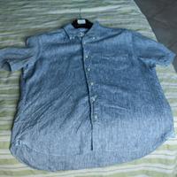 Camicia a mezze maniche, 100% lino