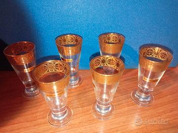 Set 6 bicchieri vintage made in Italy