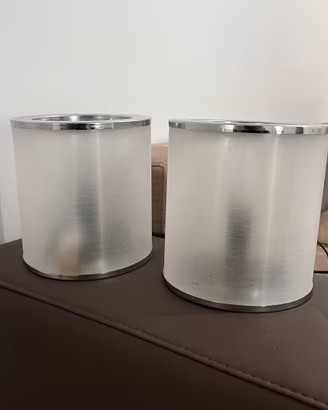 Lampadario con n 2 abat jour