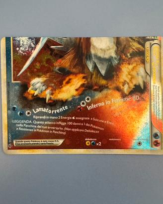 Carta Pokemon Suicune & Entei LEGGENDA 95/95
