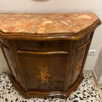 Mobile ingresso stile classico con top in marmo