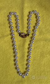 Elegante collana da donna di perle imitazione