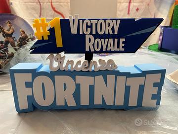 Targa Personalizzabi Fortnite - 3D