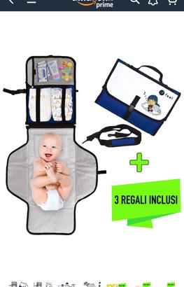 Fasciatoio pieghevole portatile