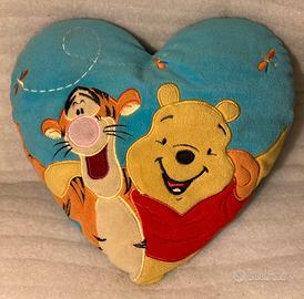 Cuscino a cuore Winnie Pooh e Tigro - Disney