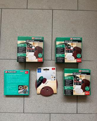 Lotto Dischi Abrasivi e Diamantati 125mm Parkside