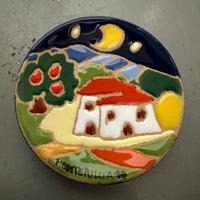 Piattino ceramica smaltata Montepulciano