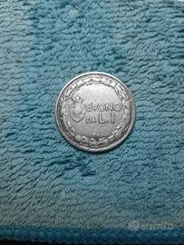 moneta buono da 1 Lira 1922