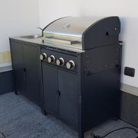 barbecue a gas IKEA con lavandino