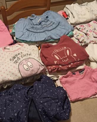 Vestiti vari da bambina 9-18m 