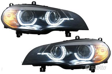 Fari allo xeno Angel Eyes 3D Cerchi LED BMW X5 E70
