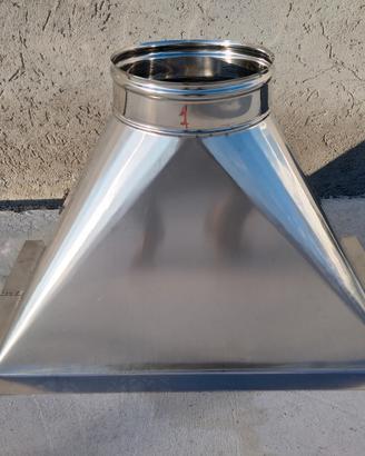 Tramoggia in acciaio inox per fumisteria