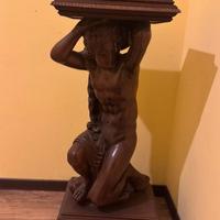 Portavasi d'epoca in legno massello