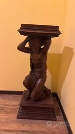 Portavasi d'epoca in legno massello