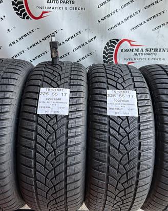4 PNEUMATICI 225/55 R17 GOODYEAR INVERNALI
