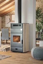 stufa idro pellet legna 34 kw