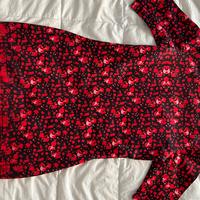 Vestitino a trama rosso e nero