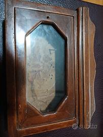 mini vetrinetta cassettina antica portacarte