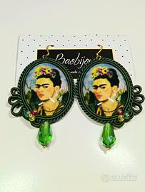 Orecchini in Soutache con Cabocon Frida Kahlo